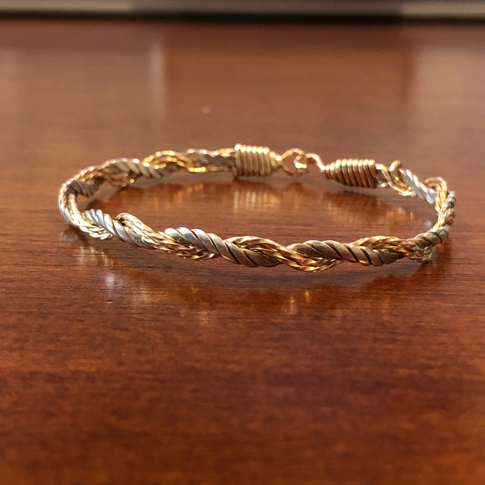 Ronaldo Silver and Gold “Love Knot” Bracelet